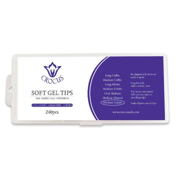 Soft Gel Tips - Medium Square